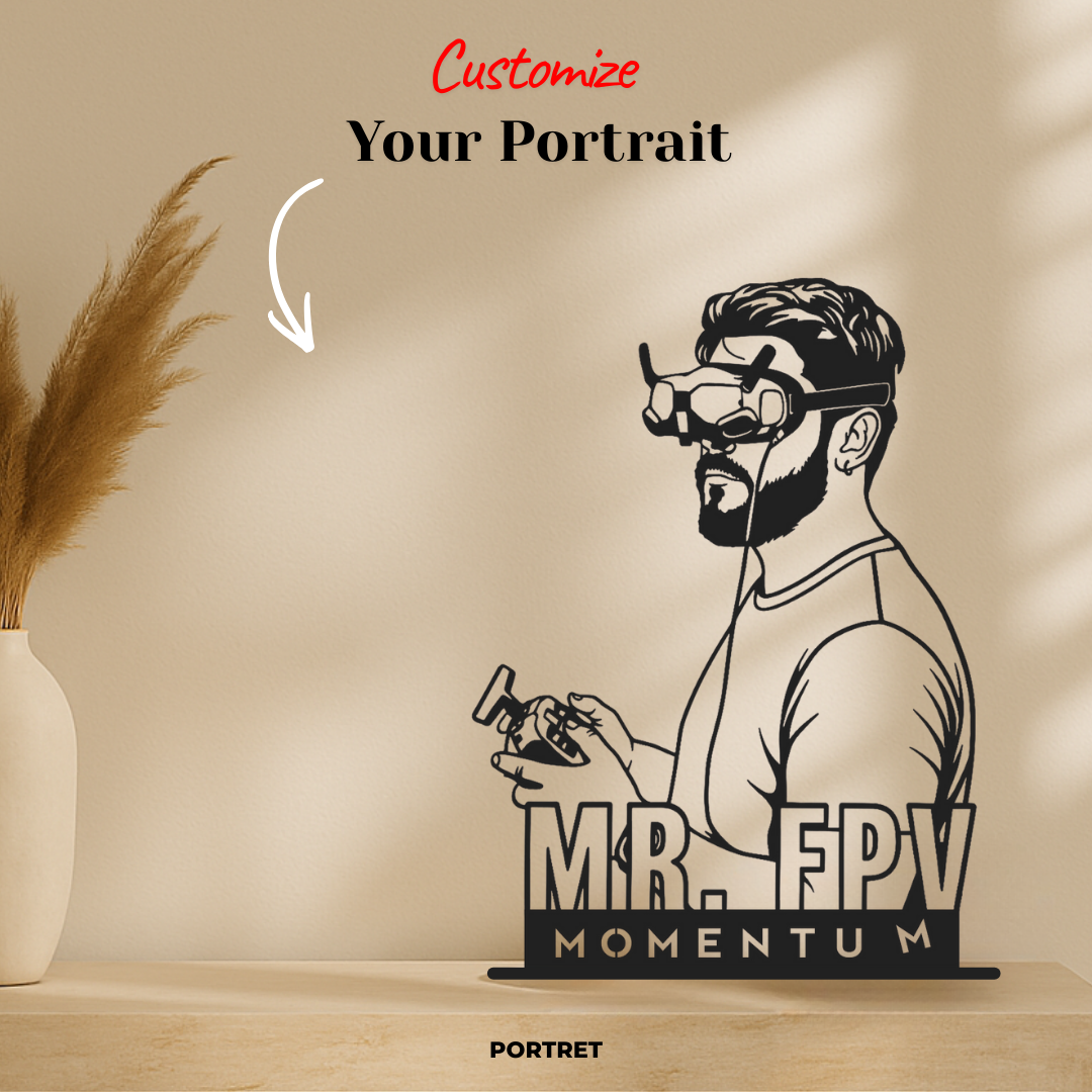 Custom Black Portrait